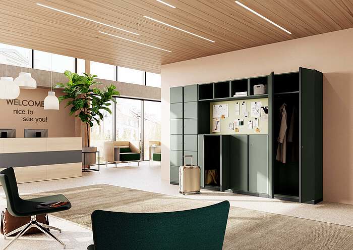 Locherschränke mit Garderobe