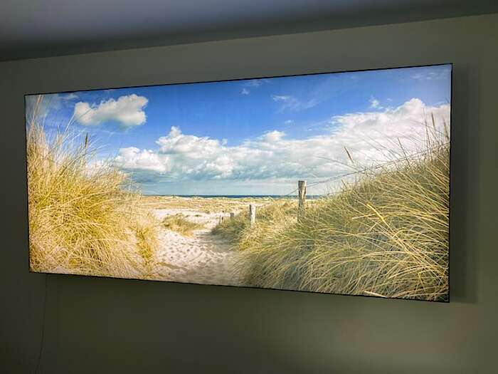 Wandbild mit LED und Akustik 300x120cm 