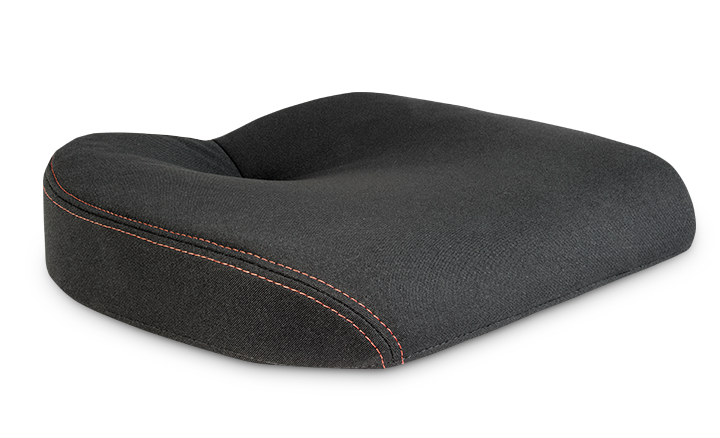 Ponso Sitzkissen large schwarz/Nähte rot